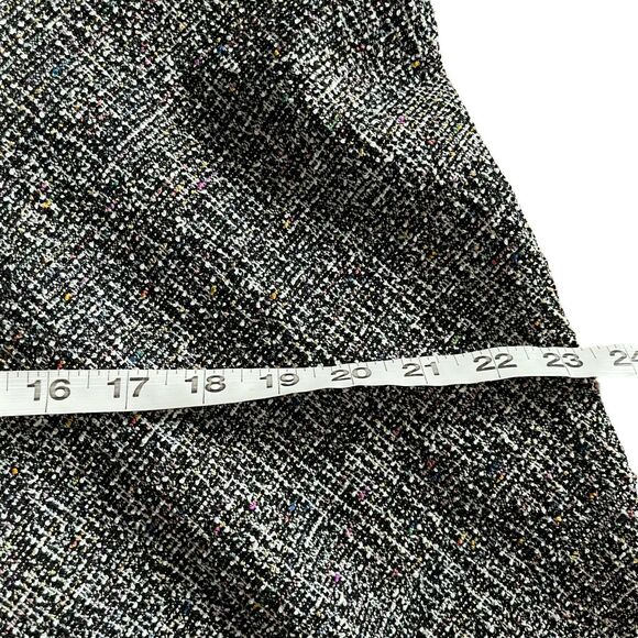Lior Peplum Jacket Womens Black White Cassie Rainbow Tweed 3/4 Sleeve Size L NWT - Picture 11 of 16
